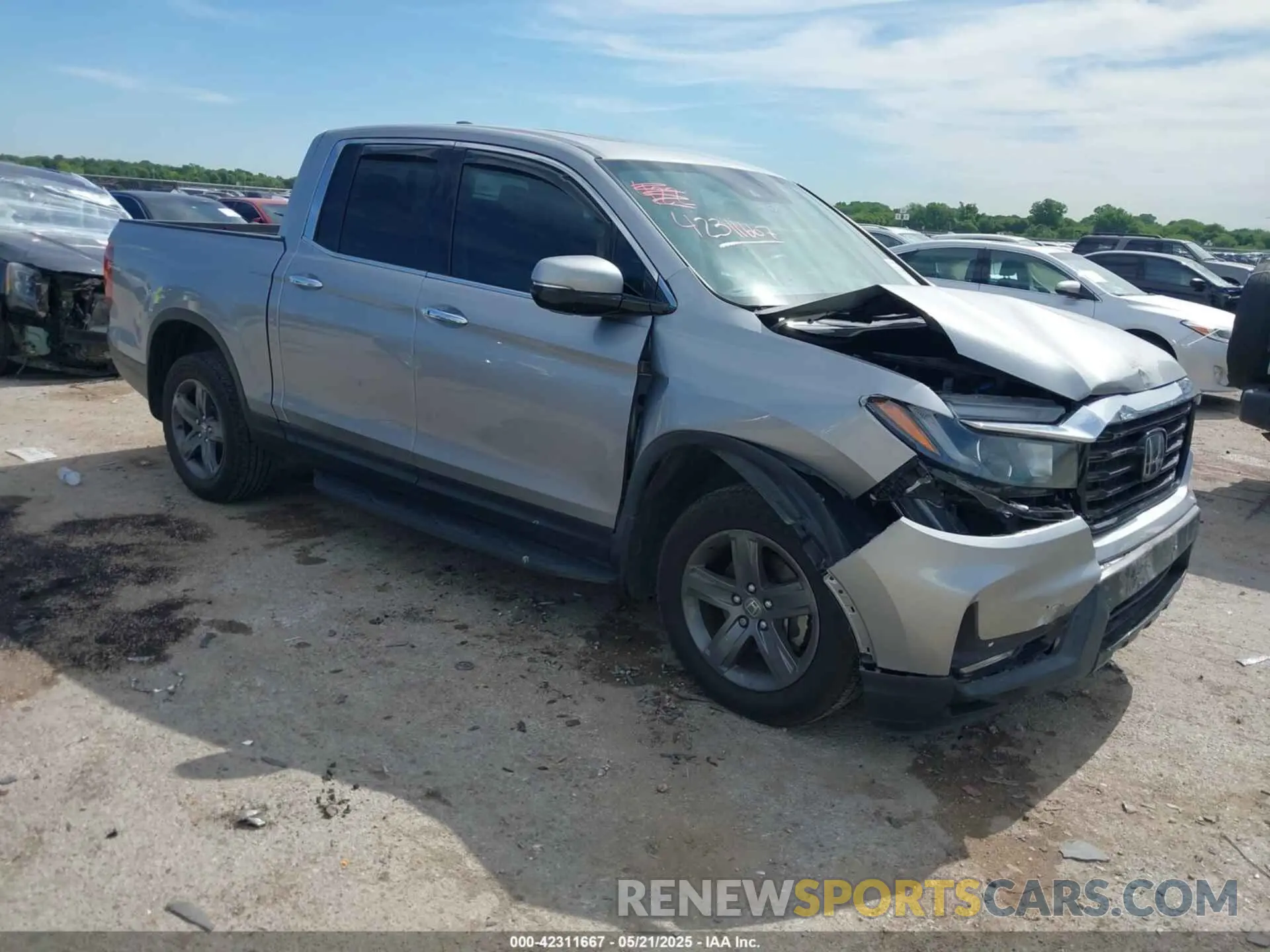 1 fotografías del automóvil dañado 5FPYK3F70MB025806 HONDA RIDGELINE 2021