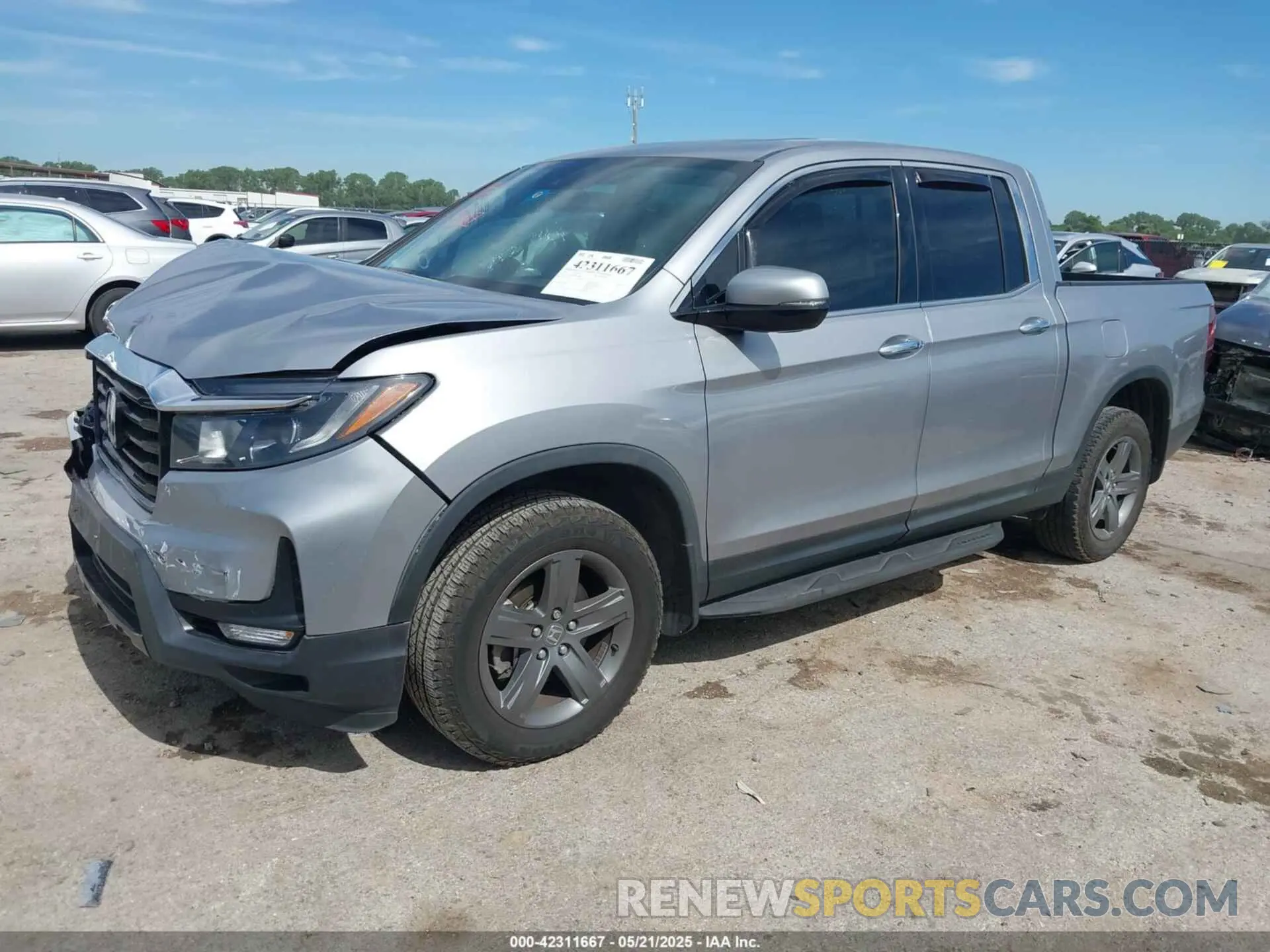 2 fotografías del automóvil dañado 5FPYK3F70MB025806 HONDA RIDGELINE 2021