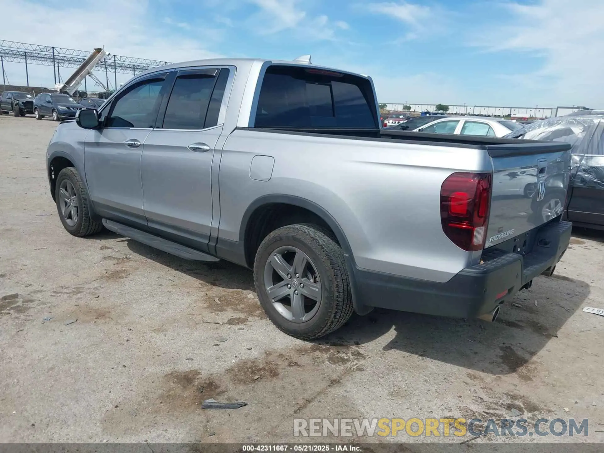 3 fotografías del automóvil dañado 5FPYK3F70MB025806 HONDA RIDGELINE 2021