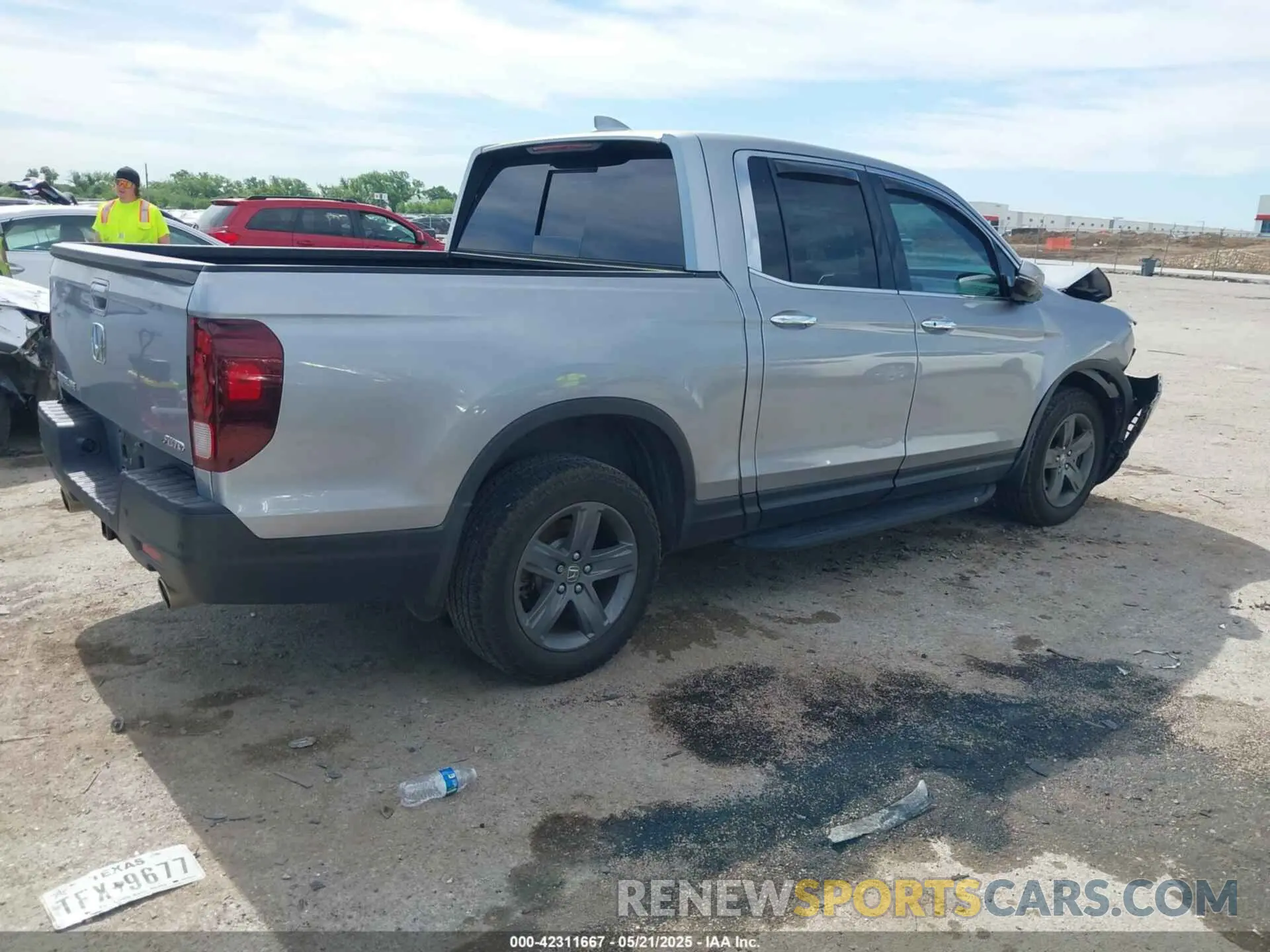 4 fotografías del automóvil dañado 5FPYK3F70MB025806 HONDA RIDGELINE 2021