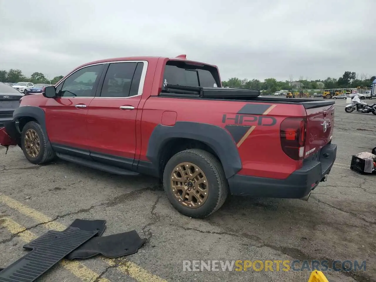 2 fotografías del automóvil dañado 5FPYK3F73MB017991 HONDA RIDGELINE 2021