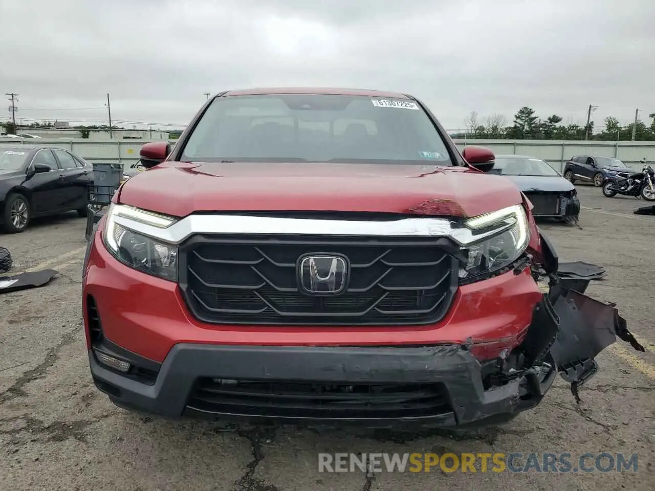 5 fotografías del automóvil dañado 5FPYK3F73MB017991 HONDA RIDGELINE 2021
