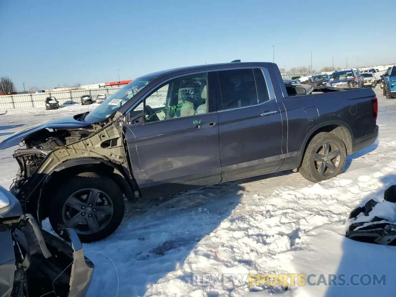 1 fotografías del automóvil dañado 5FPYK3F74MB023122 HONDA RIDGELINE 2021