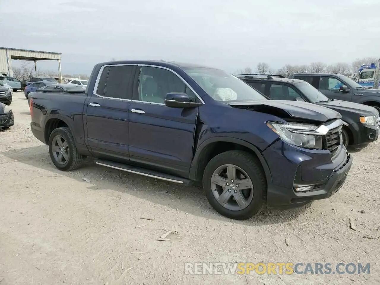 4 fotografías del automóvil dañado 5FPYK3F7XMB022704 HONDA RIDGELINE 2021
