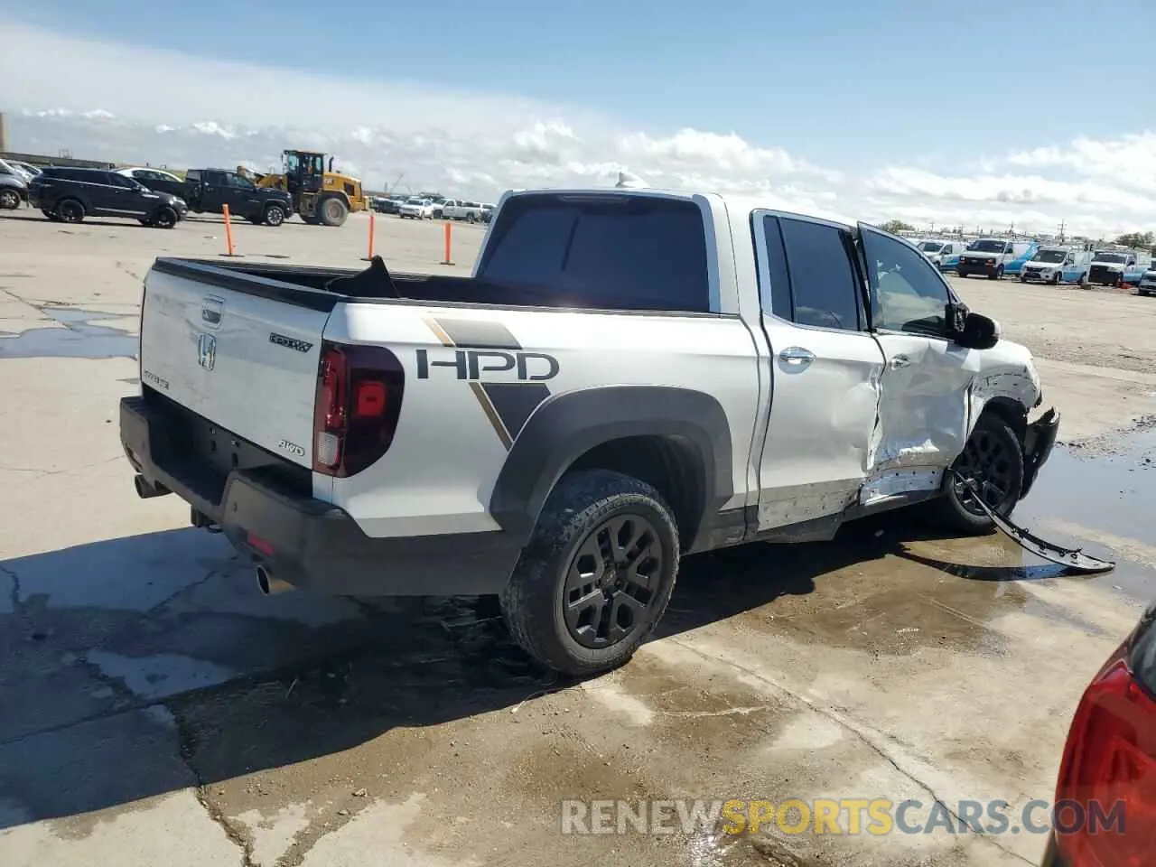 3 fotografías del automóvil dañado 5FPYK3F72NB018843 HONDA RIDGELINE 2022