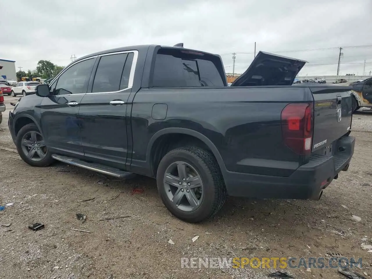 2 fotografías del automóvil dañado 5FPYK3F7XNB002065 HONDA RIDGELINE 2022