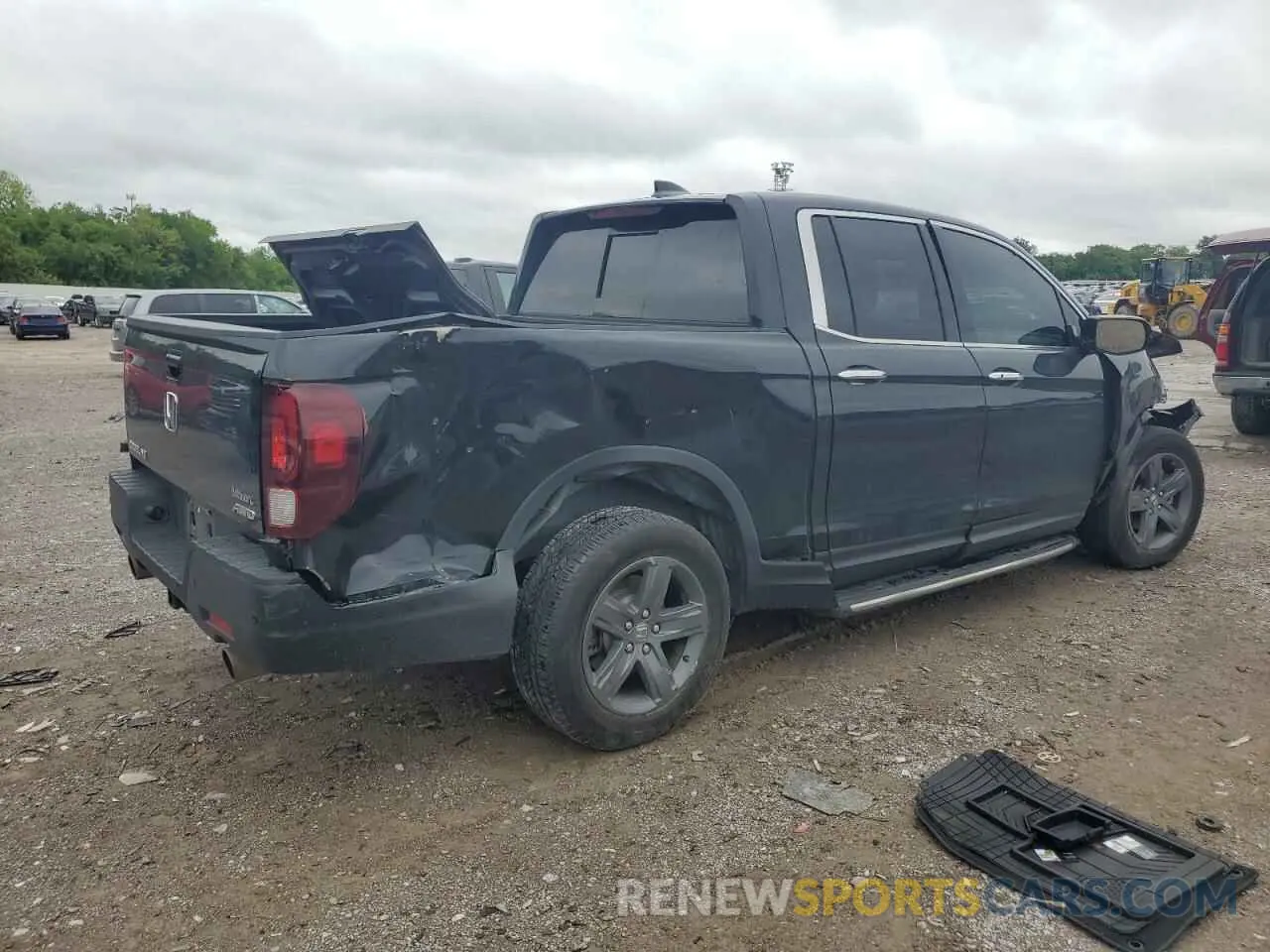 3 fotografías del automóvil dañado 5FPYK3F7XNB002065 HONDA RIDGELINE 2022