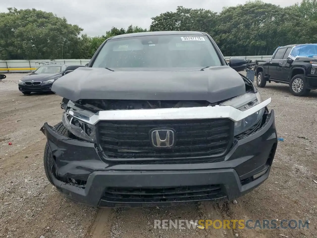 5 fotografías del automóvil dañado 5FPYK3F7XNB002065 HONDA RIDGELINE 2022