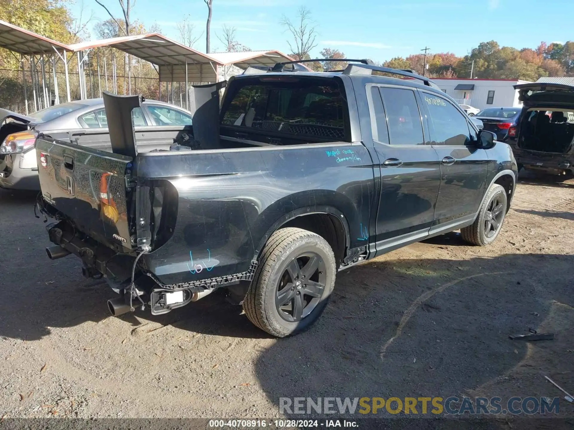 4 fotografías del automóvil dañado 5FPYK3F84NB008002 HONDA RIDGELINE 2022