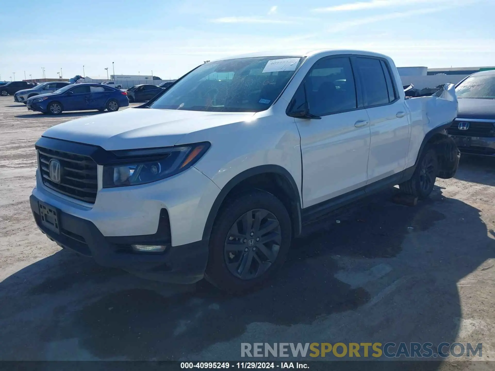 2 fotografías del automóvil dañado 5FPYK3F14PB041099 HONDA RIDGELINE 2023