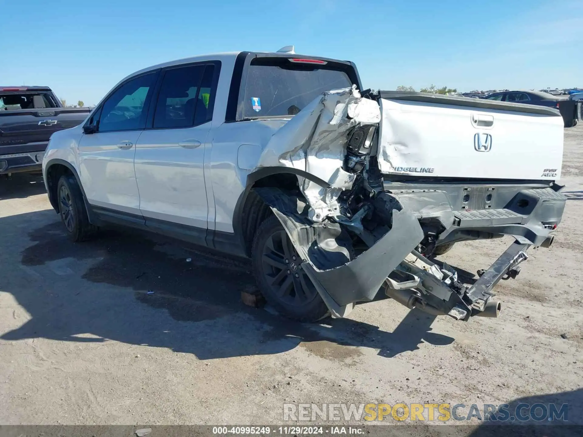 3 fotografías del automóvil dañado 5FPYK3F14PB041099 HONDA RIDGELINE 2023
