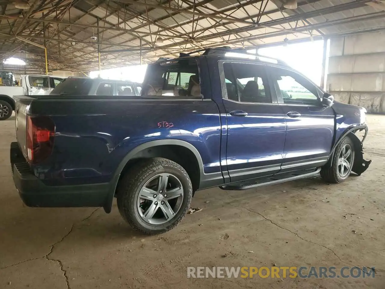 3 fotografías del automóvil dañado 5FPYK3F51PB060468 HONDA RIDGELINE 2023