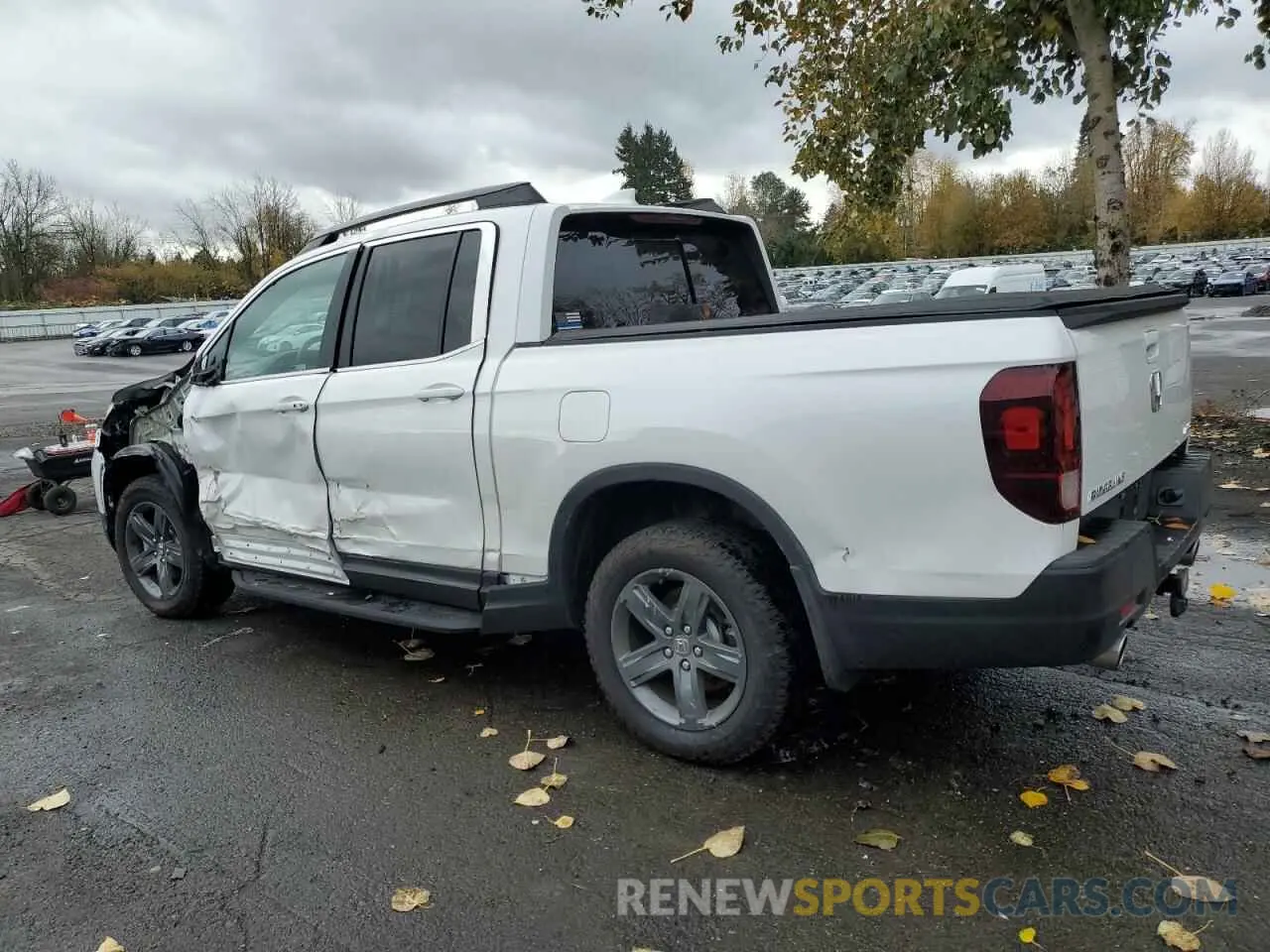 2 fotografías del automóvil dañado 5FPYK3F51PB068148 HONDA RIDGELINE 2023