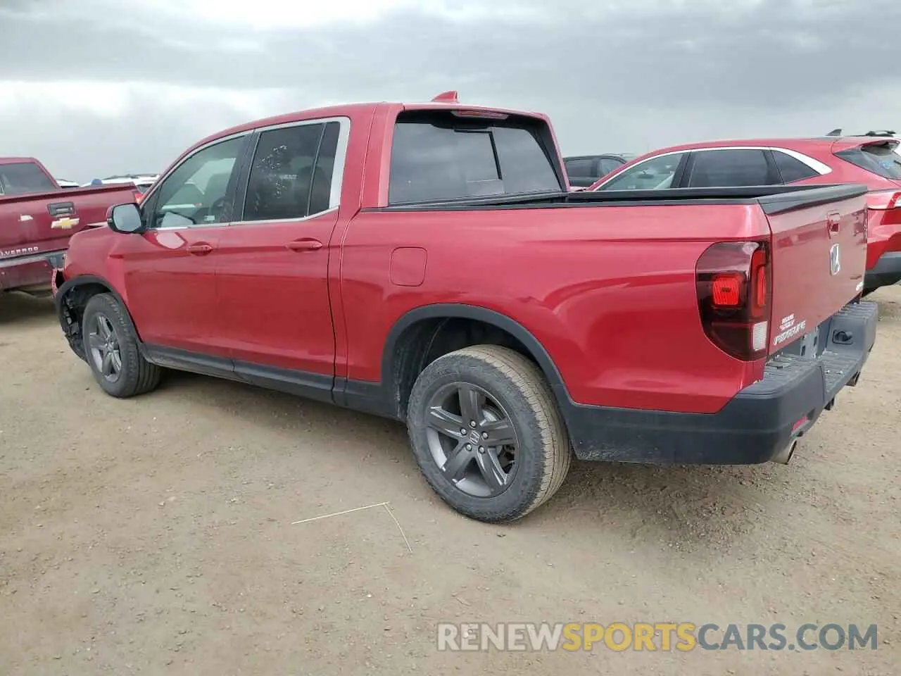 2 fotografías del automóvil dañado 5FPYK3F52PB036809 HONDA RIDGELINE 2023