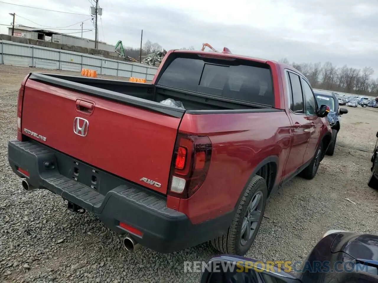 3 fotografías del automóvil dañado 5FPYK3F52PB044960 HONDA RIDGELINE 2023