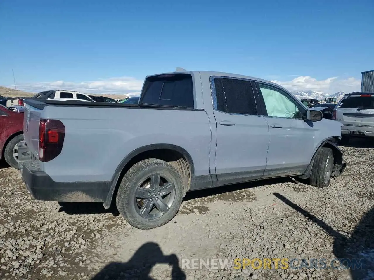 3 fotografías del automóvil dañado 5FPYK3F54PB003438 HONDA RIDGELINE 2023