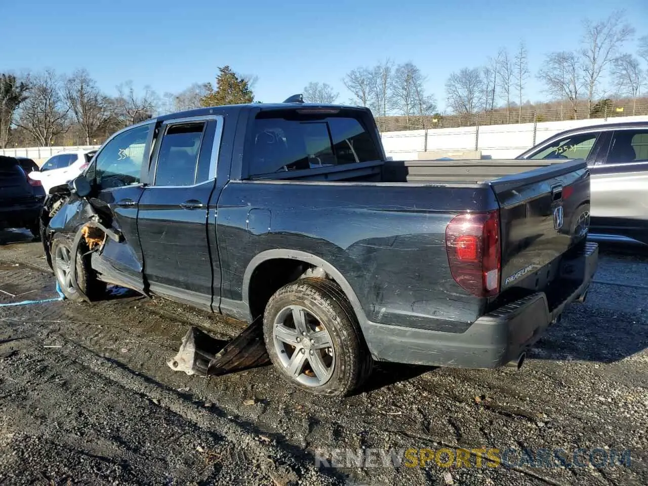 2 fotografías del automóvil dañado 5FPYK3F57PB025868 HONDA RIDGELINE 2023