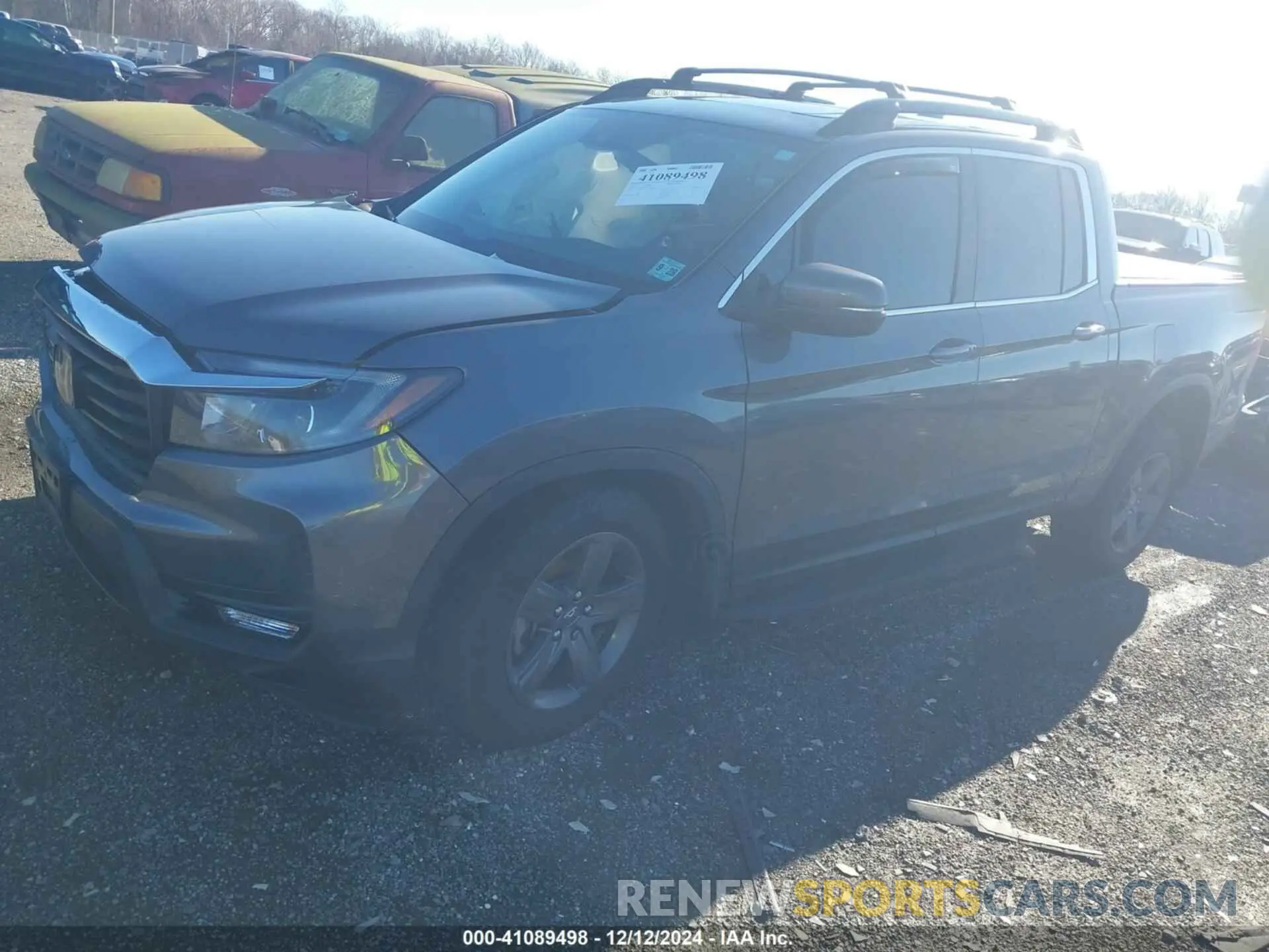 2 fotografías del automóvil dañado 5FPYK3F59PB047404 HONDA RIDGELINE 2023