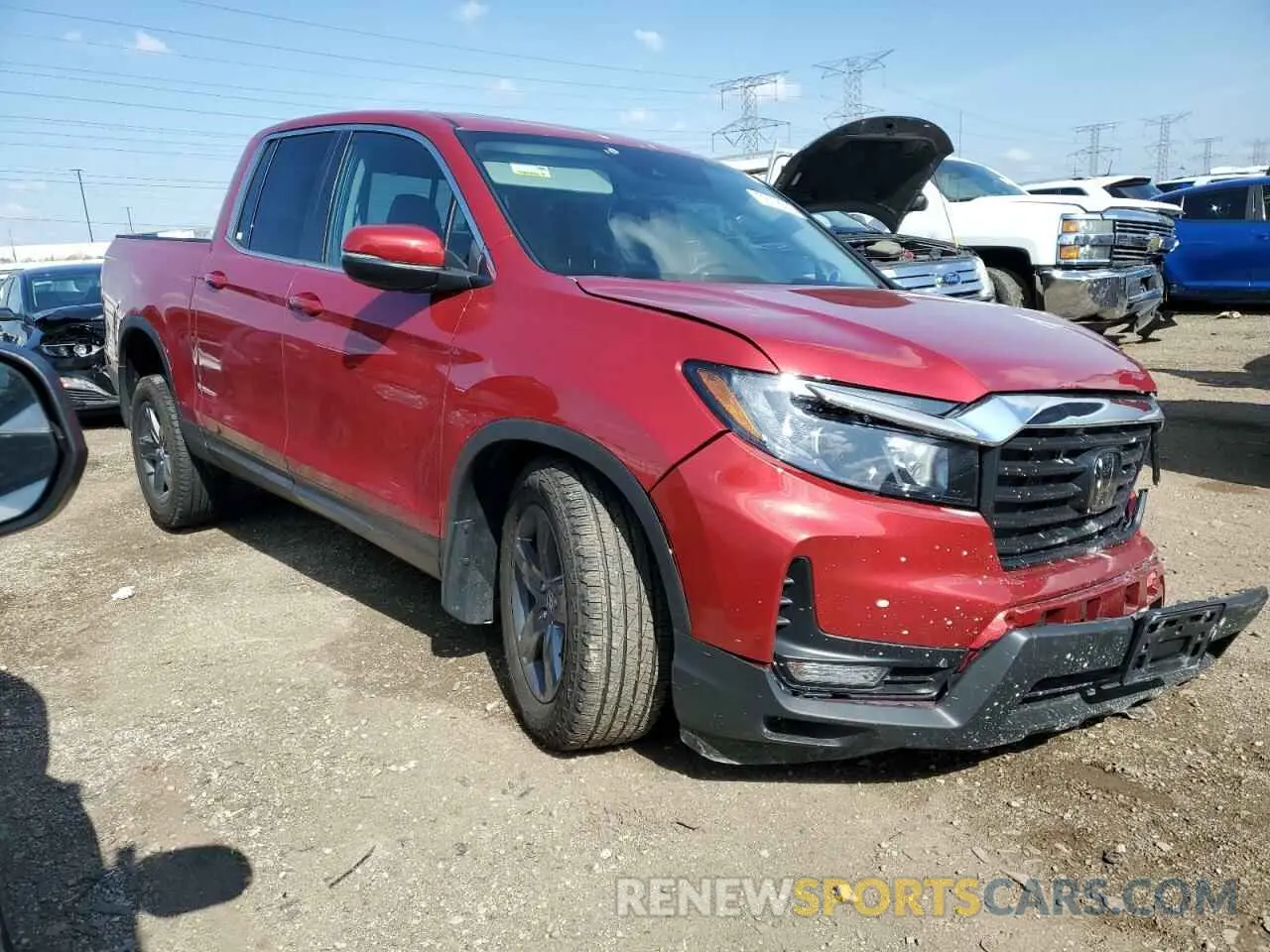 4 fotografías del automóvil dañado 5FPYK3F5XPB055267 HONDA RIDGELINE 2023