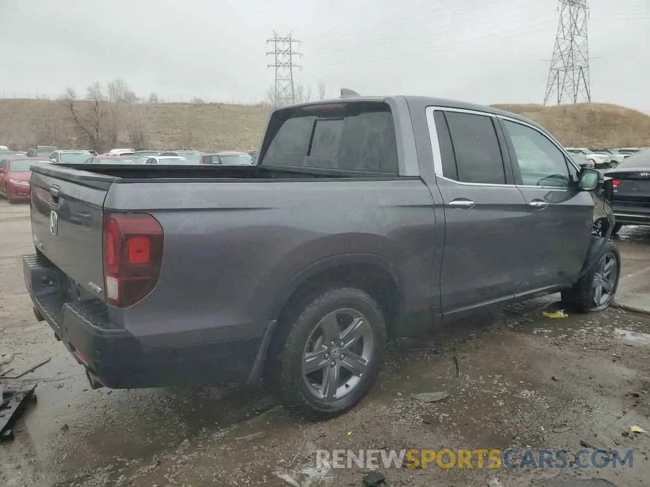 3 fotografías del automóvil dañado 5FPYK3F71PB028816 HONDA RIDGELINE 2023