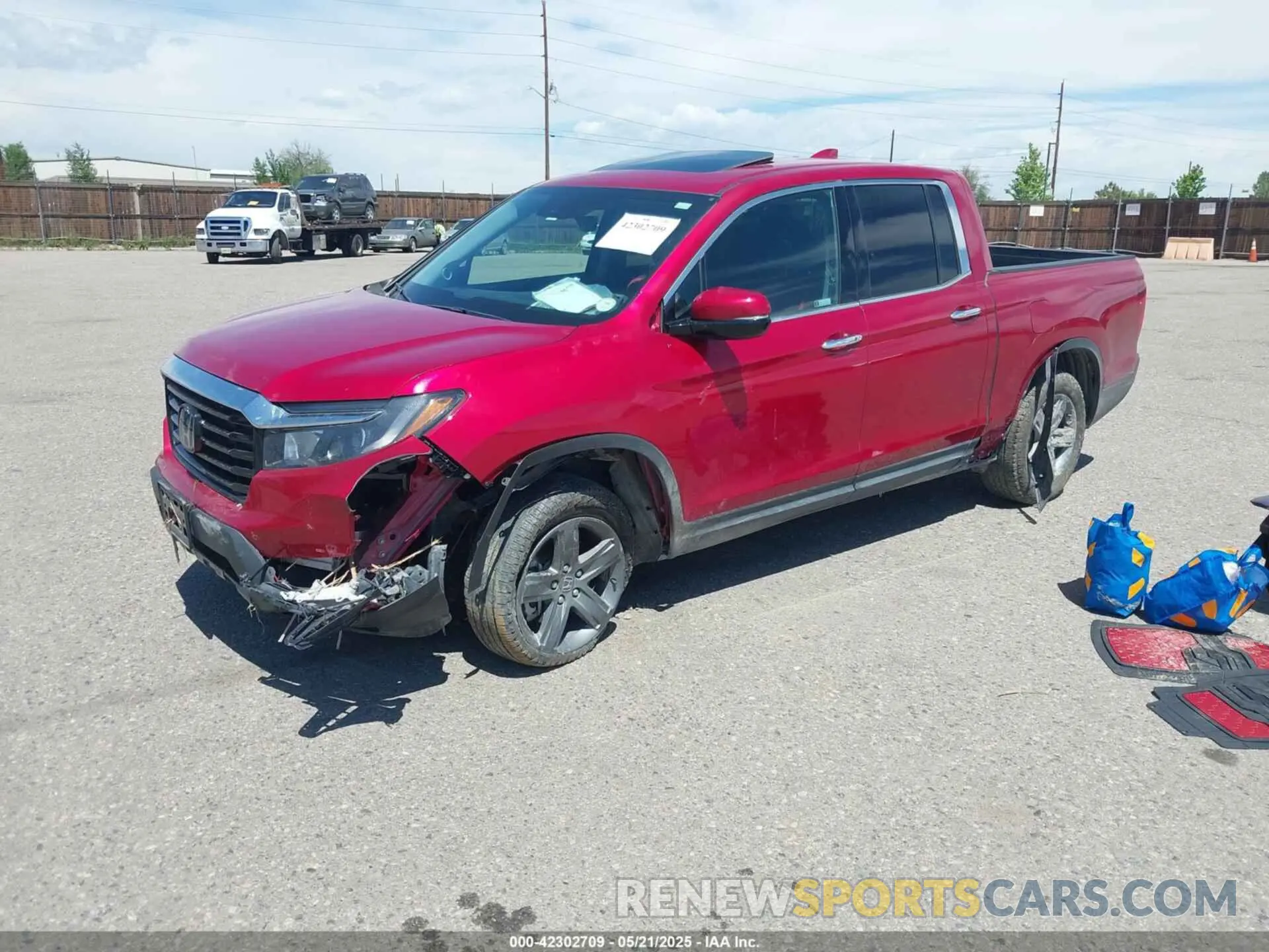2 fotografías del automóvil dañado 5FPYK3F71PB034485 HONDA RIDGELINE 2023