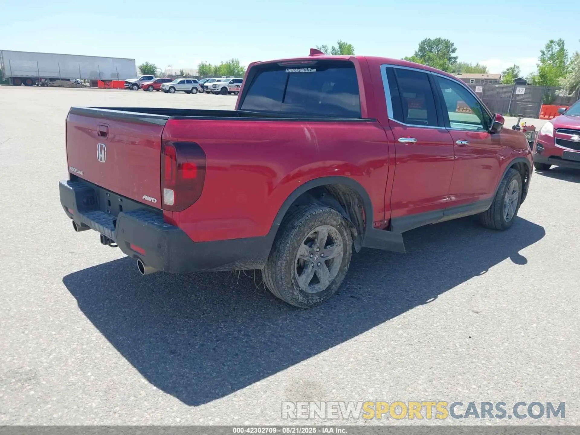 4 fotografías del automóvil dañado 5FPYK3F71PB034485 HONDA RIDGELINE 2023
