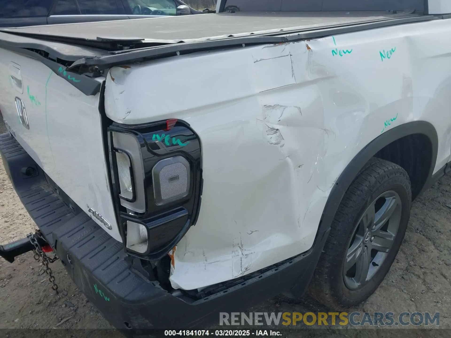 6 fotografías del automóvil dañado 5FPYK3F73PB035072 HONDA RIDGELINE 2023