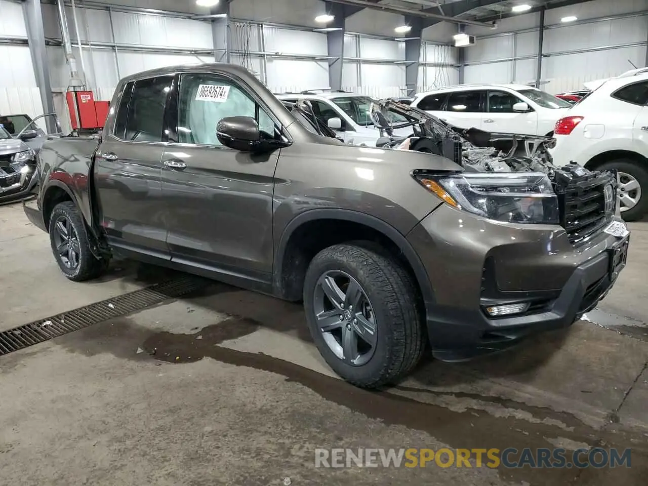 4 fotografías del automóvil dañado 5FPYK3F78PB021247 HONDA RIDGELINE 2023