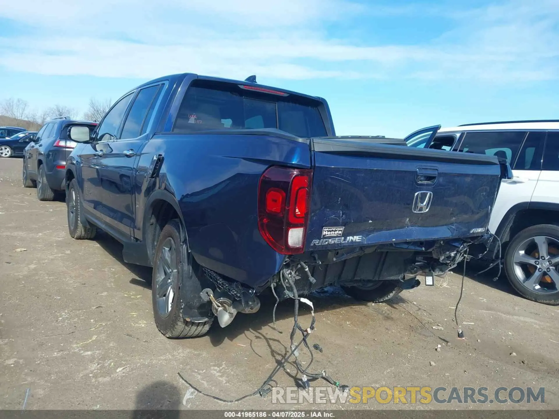 3 fotografías del automóvil dañado 5FPYK3F78PB060503 HONDA RIDGELINE 2023
