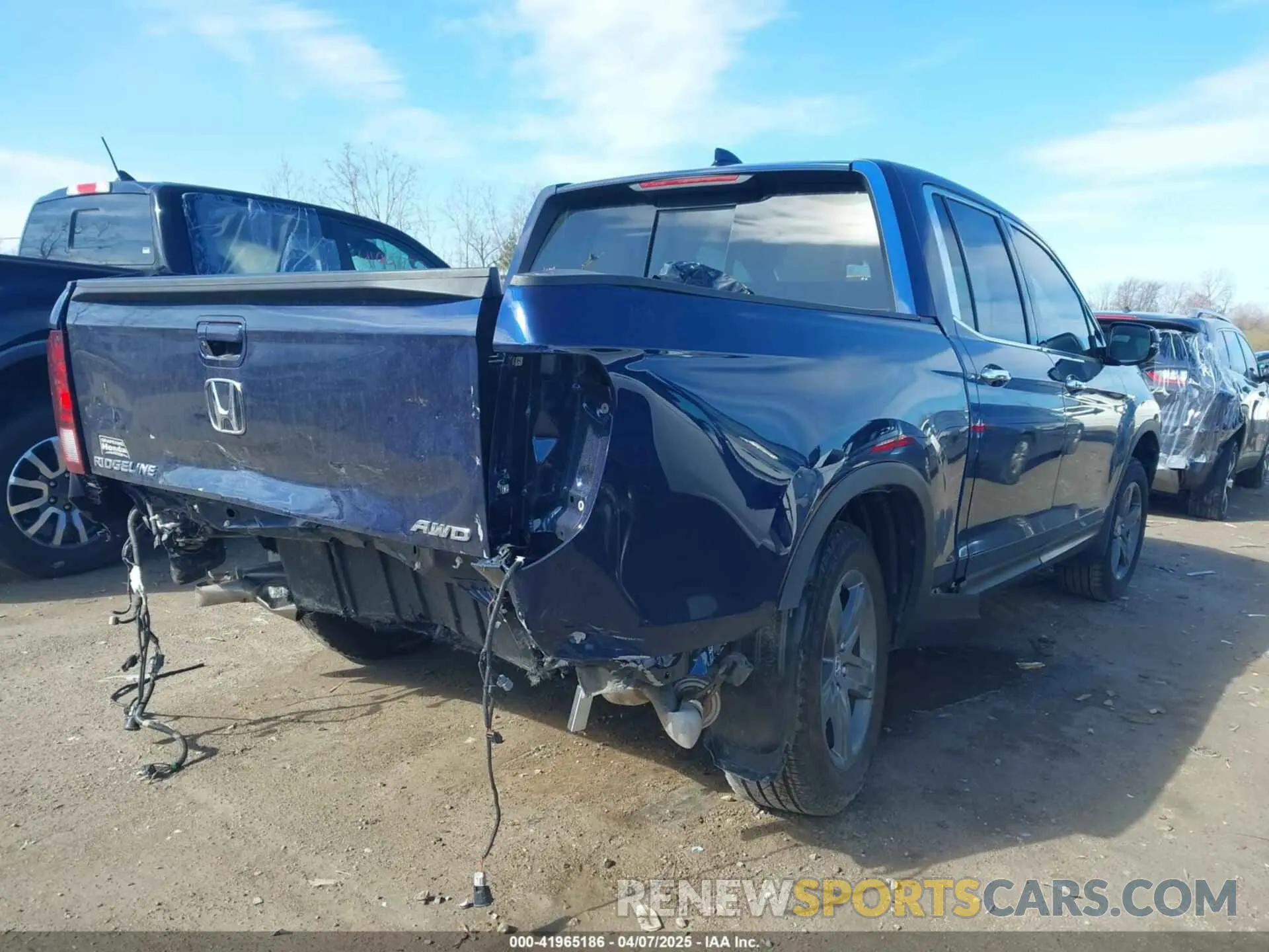 4 fotografías del automóvil dañado 5FPYK3F78PB060503 HONDA RIDGELINE 2023