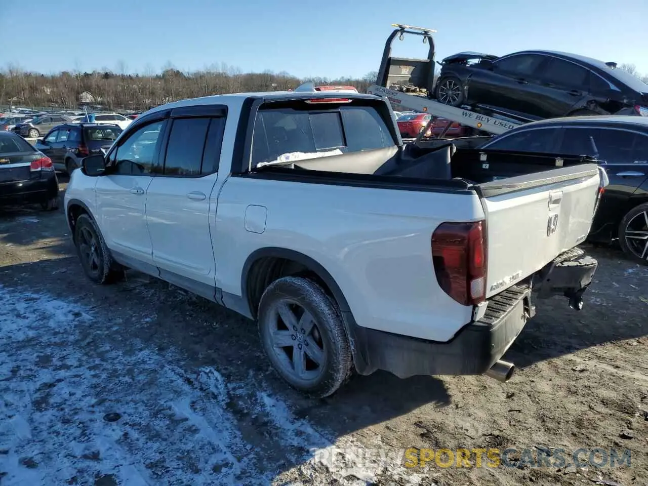2 fotografías del automóvil dañado 5FPYK3F83PB010391 HONDA RIDGELINE 2023