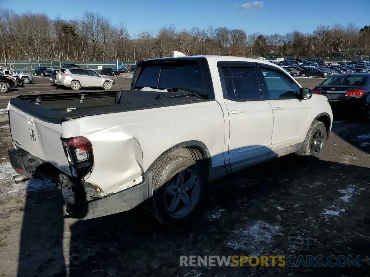 3 fotografías del automóvil dañado 5FPYK3F83PB010391 HONDA RIDGELINE 2023