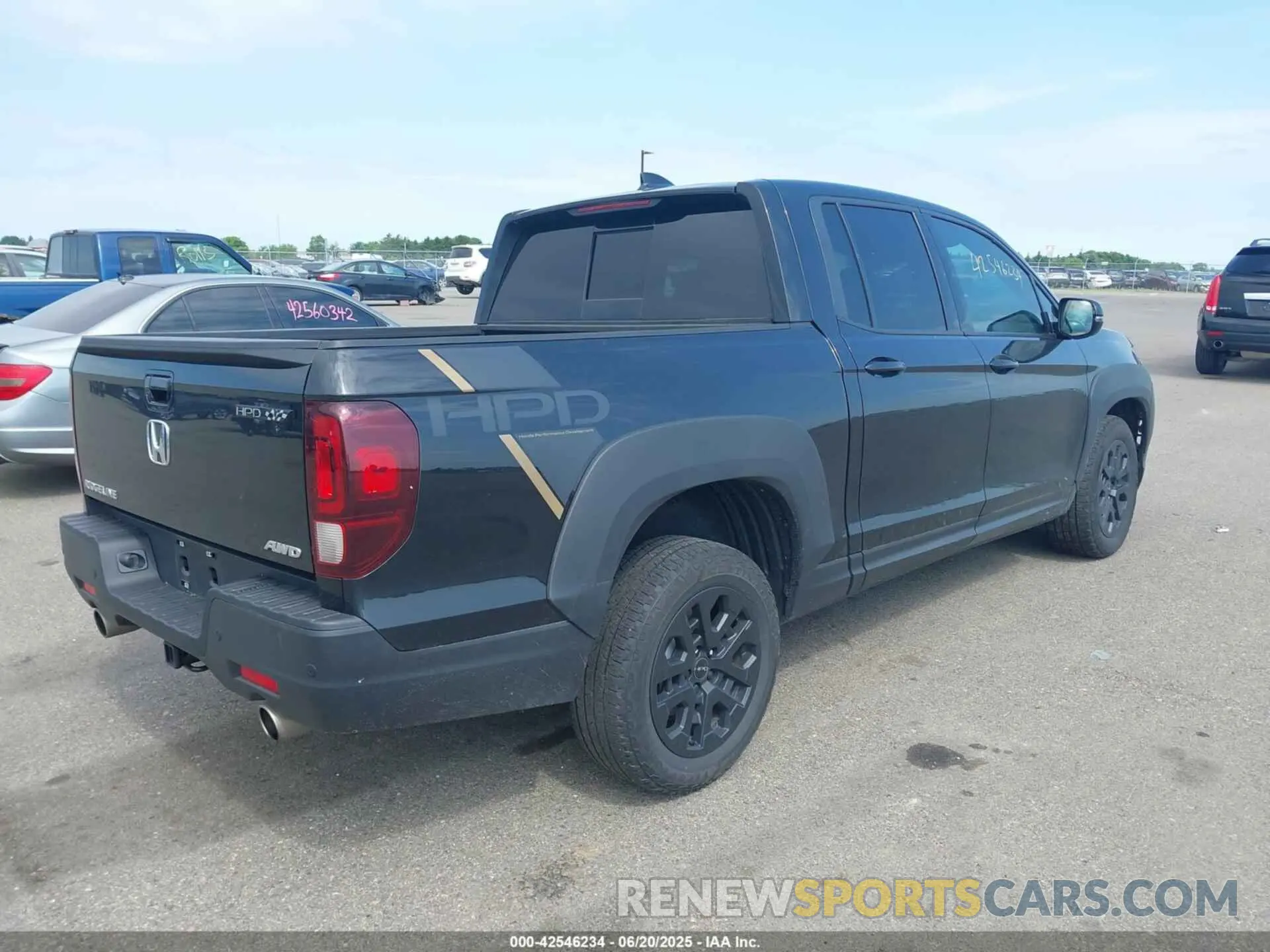 4 fotografías del automóvil dañado 5FPYK3F85PB016189 HONDA RIDGELINE 2023