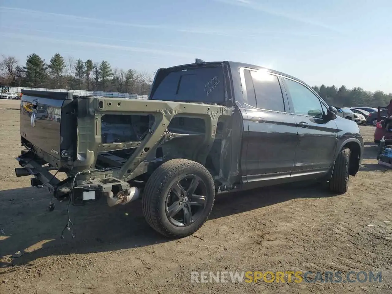3 fotografías del automóvil dañado 5FPYK3F85PB019576 HONDA RIDGELINE 2023