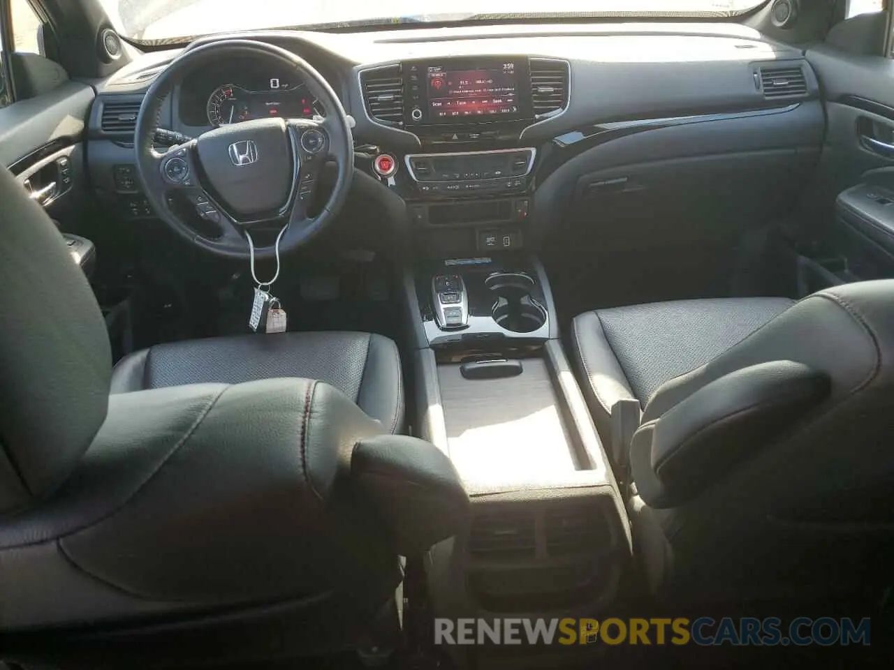 8 fotografías del automóvil dañado 5FPYK3F85PB019576 HONDA RIDGELINE 2023