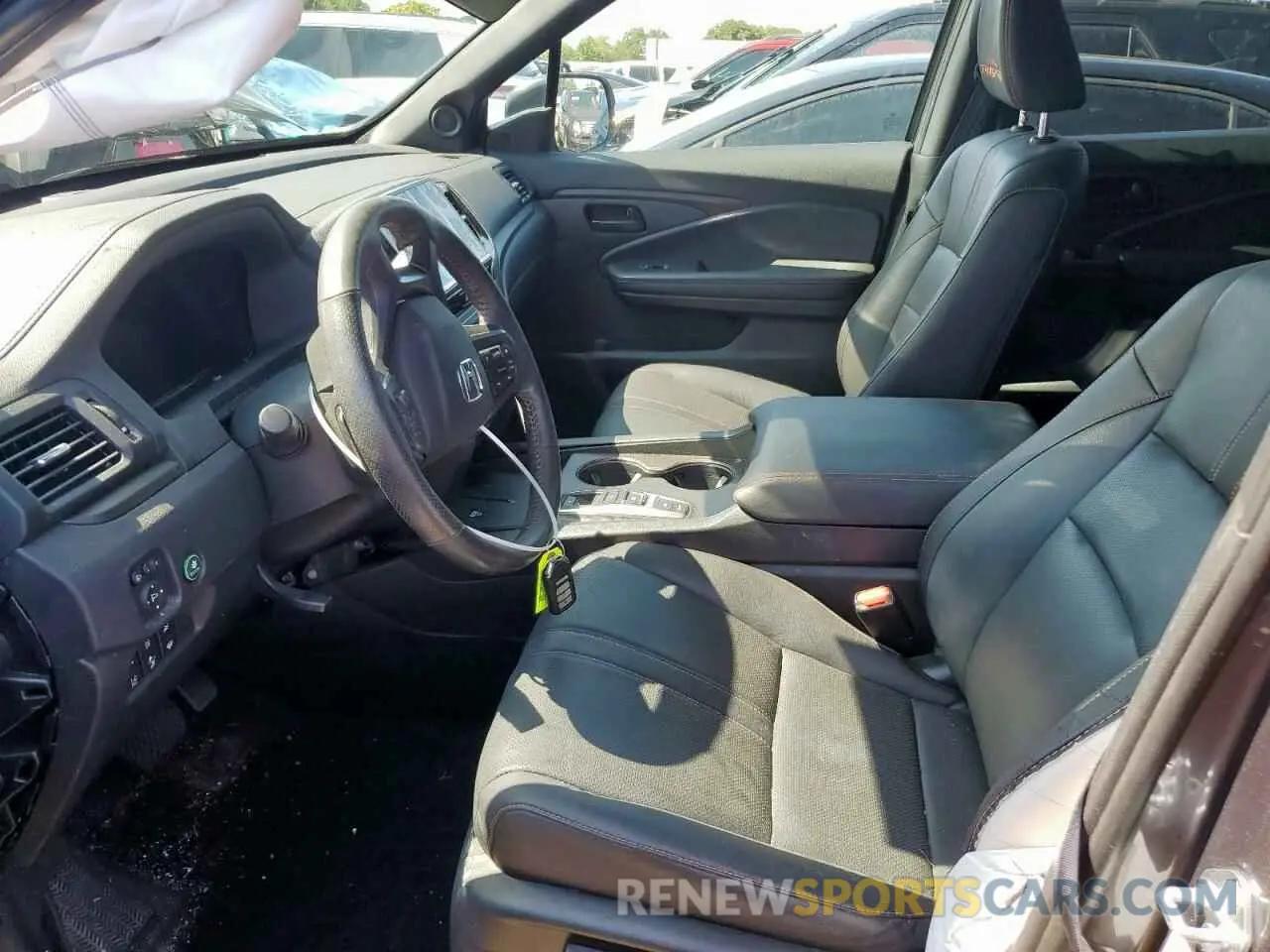 7 fotografías del automóvil dañado 5FPYK3F62SB019039 HONDA RIDGELINE 2025
