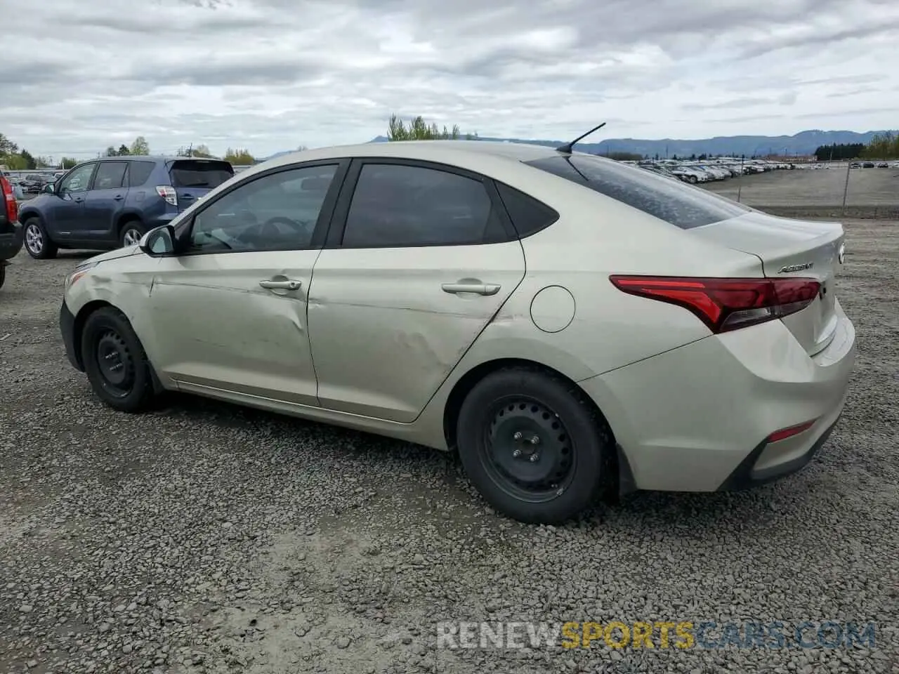 2 fotografías del automóvil dañado 3KPC24A31KE040069 HYUNDAI ACCENT 2019
