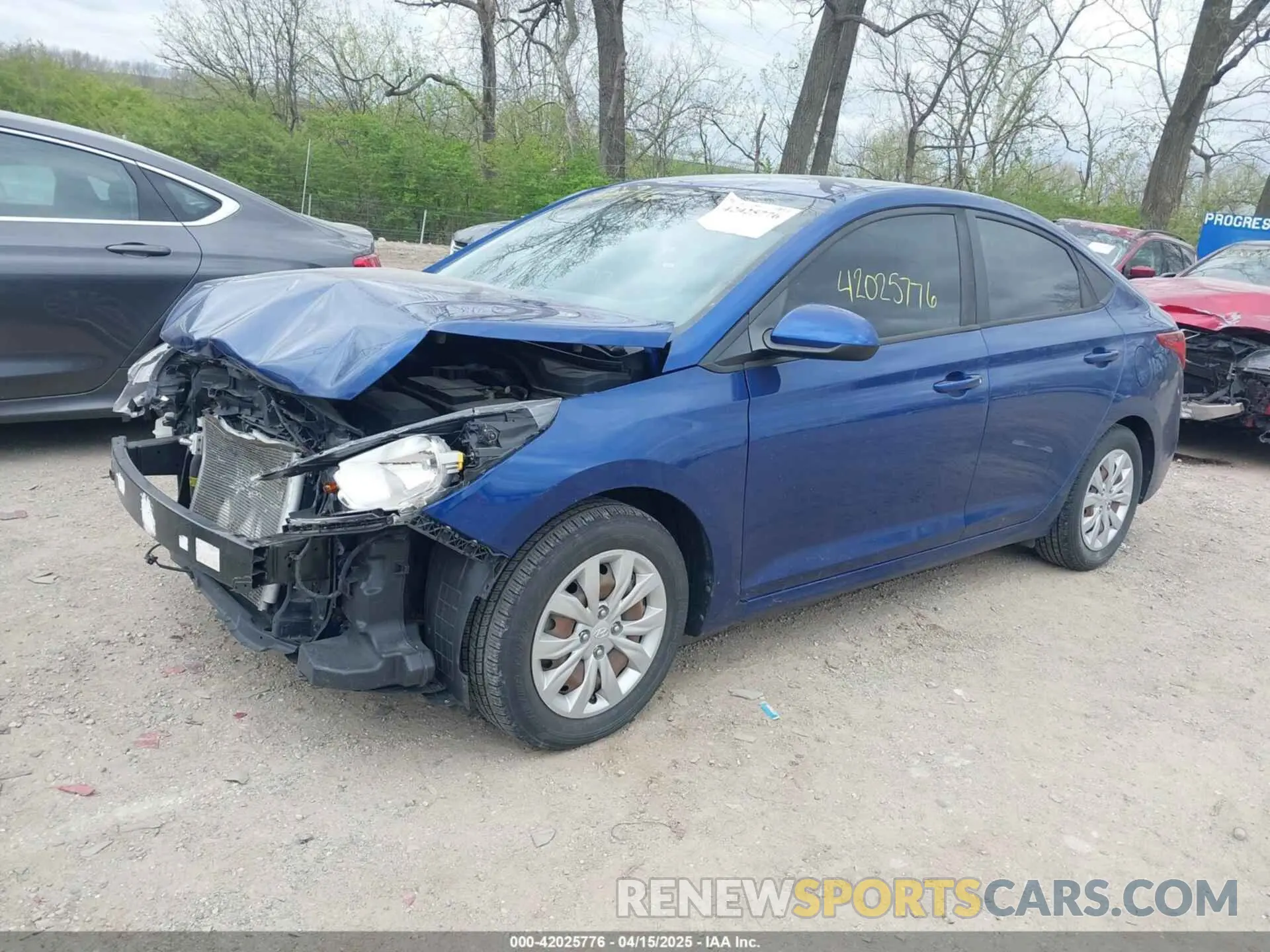 2 fotografías del automóvil dañado 3KPC24A31KE072200 HYUNDAI ACCENT 2019