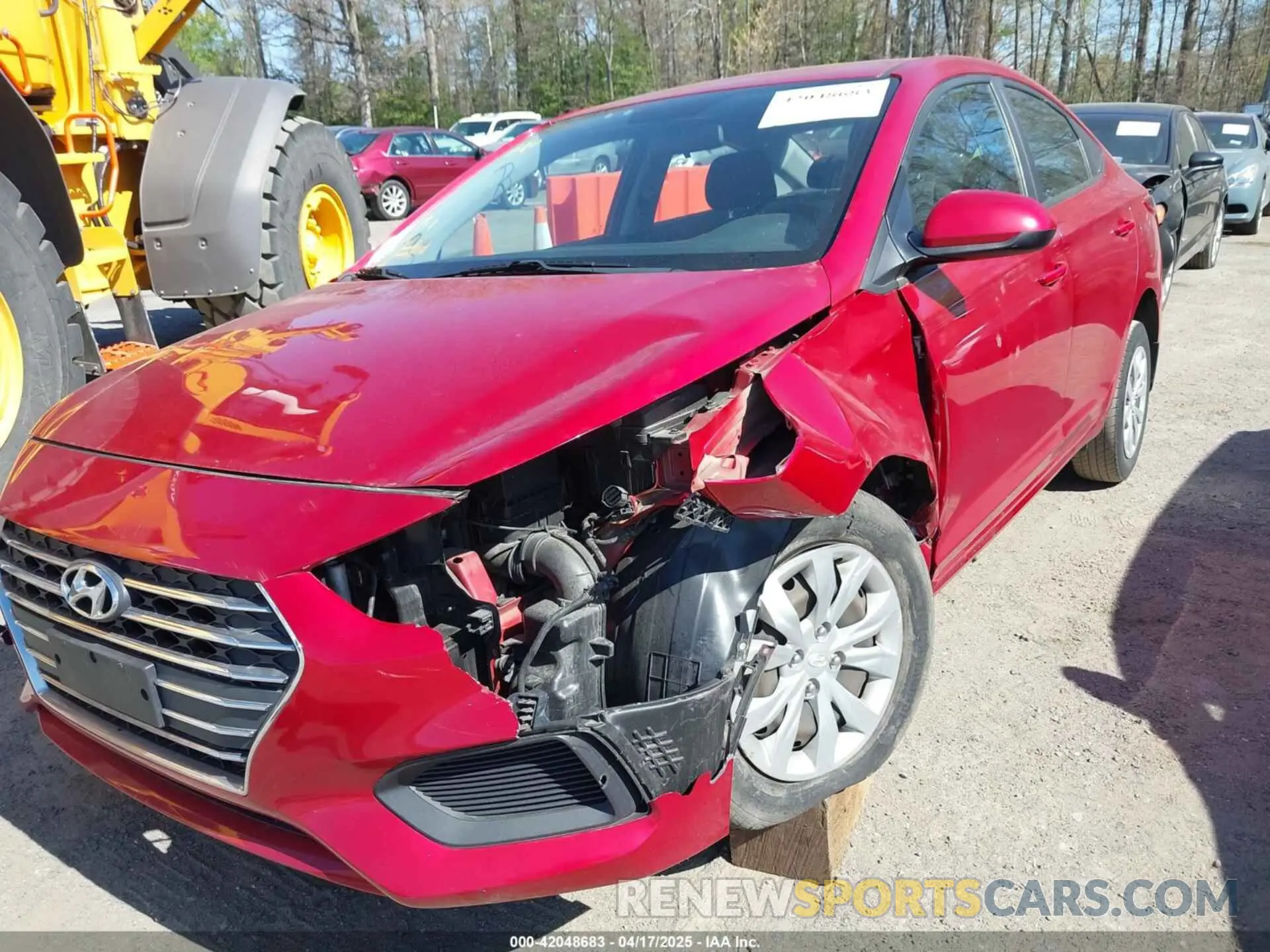 6 fotografías del automóvil dañado 3KPC24A31KE077073 HYUNDAI ACCENT 2019