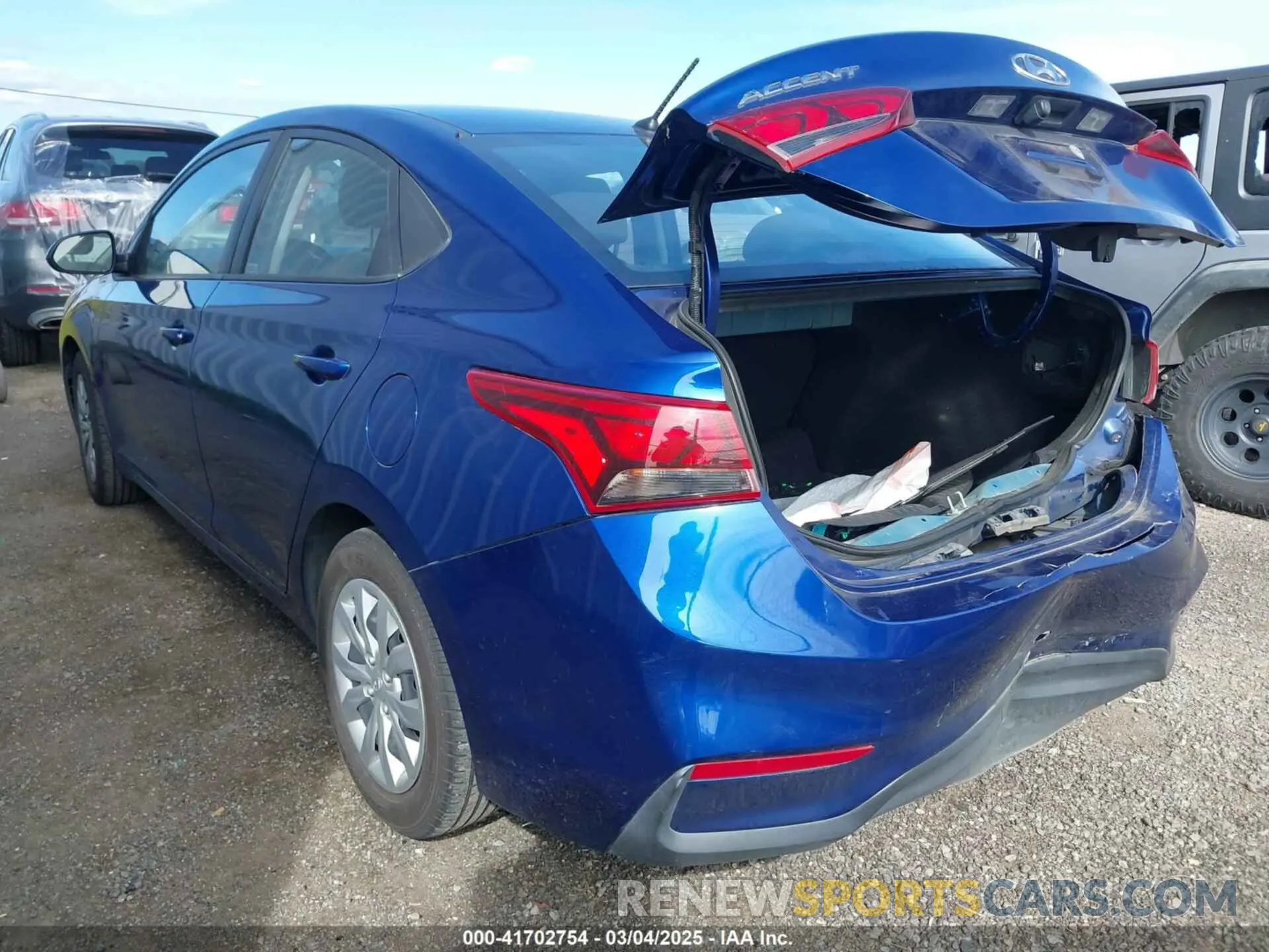 3 fotografías del automóvil dañado 3KPC24A33KE040414 HYUNDAI ACCENT 2019