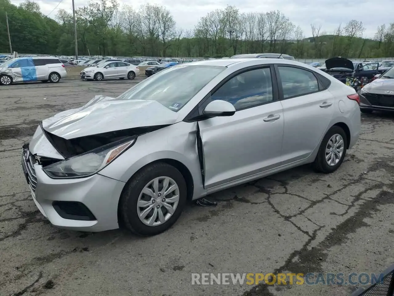 1 fotografías del automóvil dañado 3KPC24A33KE079861 HYUNDAI ACCENT 2019