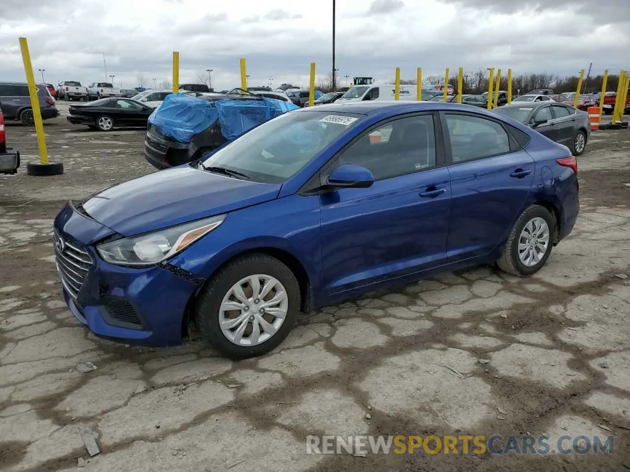 1 fotografías del automóvil dañado 3KPC24A34KE055312 HYUNDAI ACCENT 2019