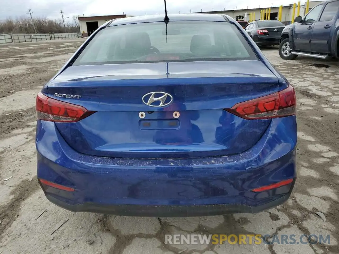 6 fotografías del automóvil dañado 3KPC24A34KE055312 HYUNDAI ACCENT 2019