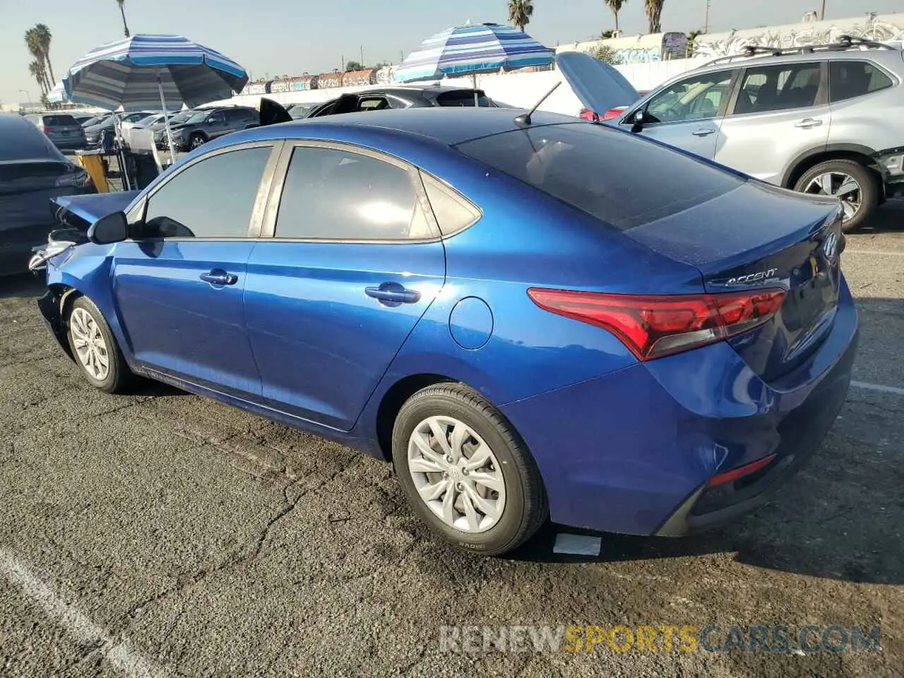 2 fotografías del automóvil dañado 3KPC24A34KE067833 HYUNDAI ACCENT 2019