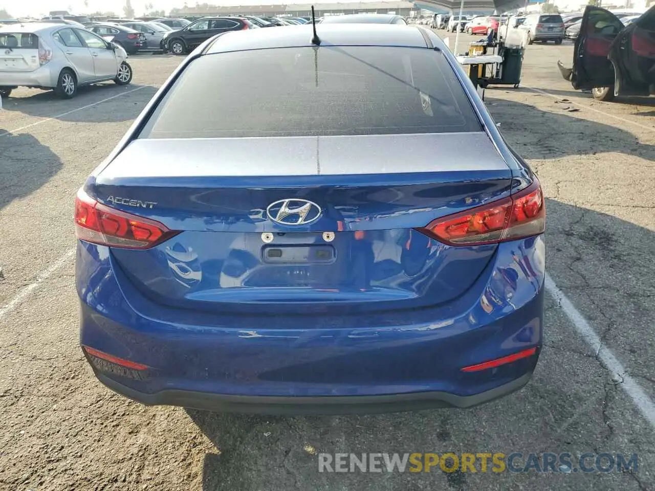 6 fotografías del automóvil dañado 3KPC24A34KE067833 HYUNDAI ACCENT 2019