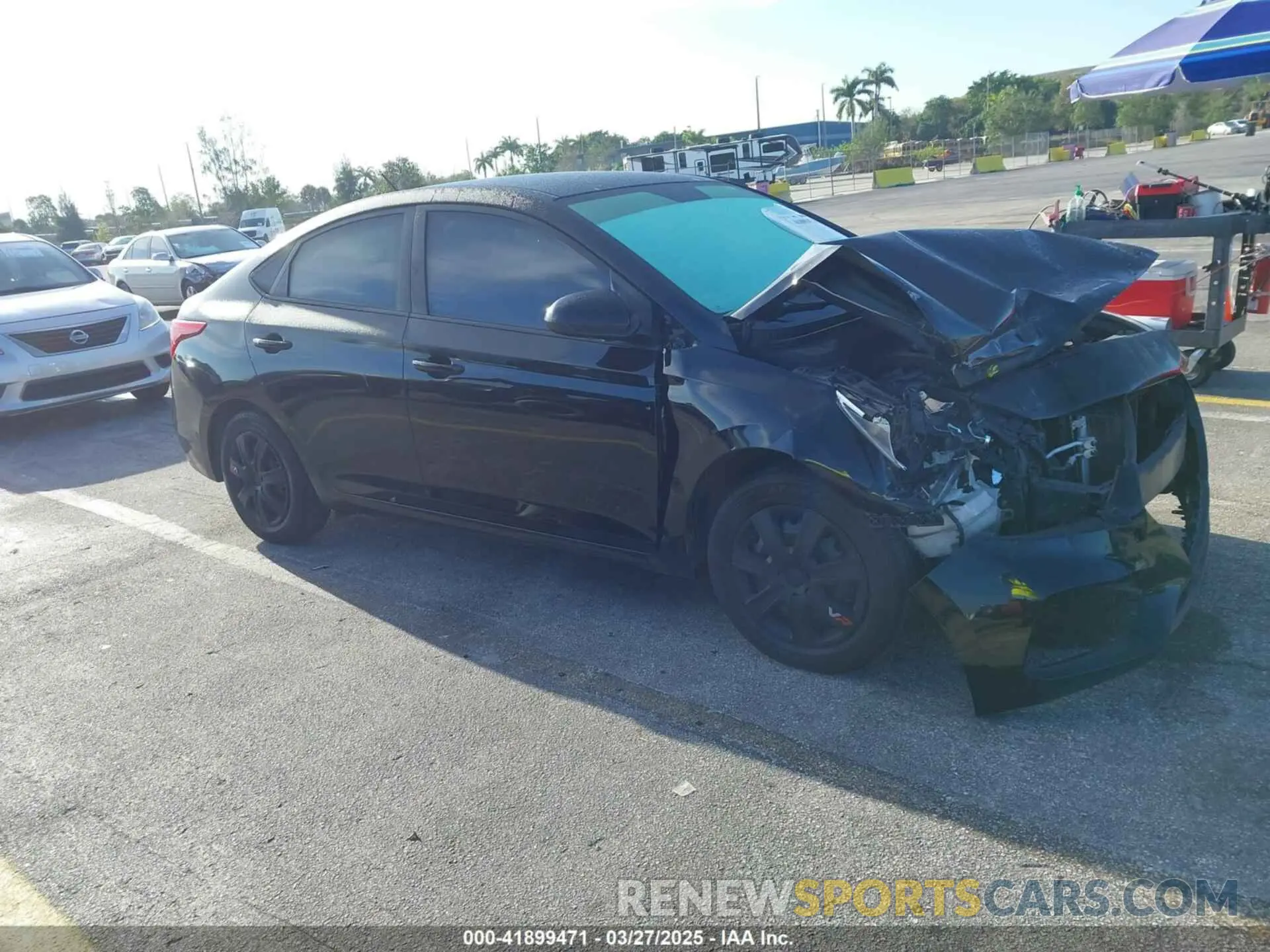 1 fotografías del automóvil dañado 3KPC24A34KE080078 HYUNDAI ACCENT 2019