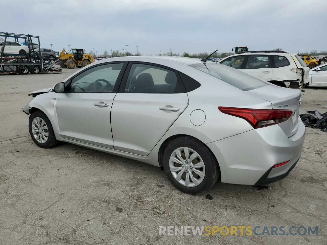 2 fotografías del automóvil dañado 3KPC24A35KE060230 HYUNDAI ACCENT 2019