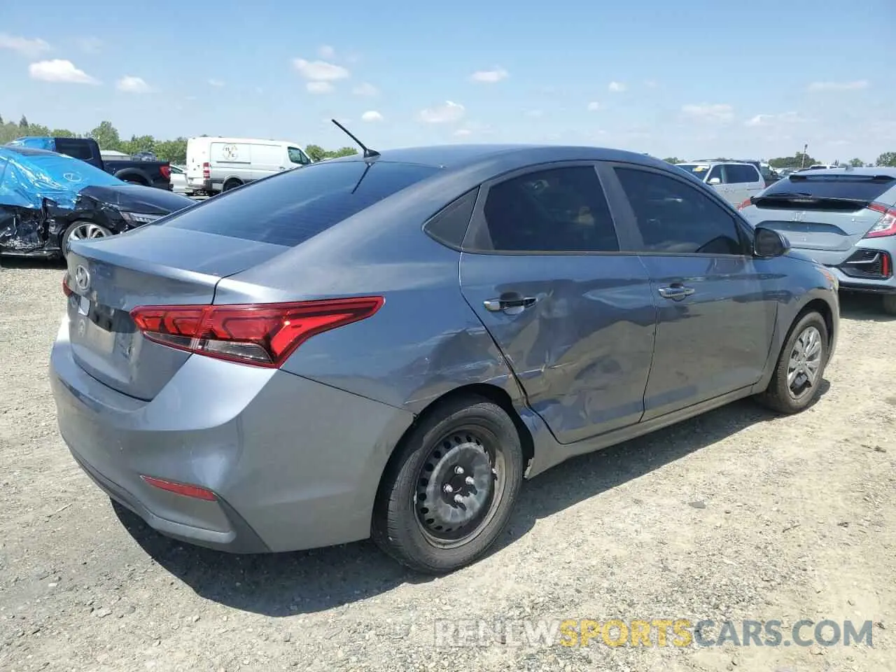 3 fotografías del automóvil dañado 3KPC24A35KE062334 HYUNDAI ACCENT 2019