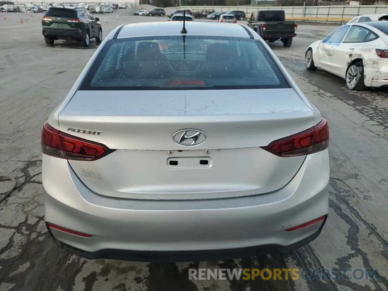 6 fotografías del automóvil dañado 3KPC24A35KE064181 HYUNDAI ACCENT 2019
