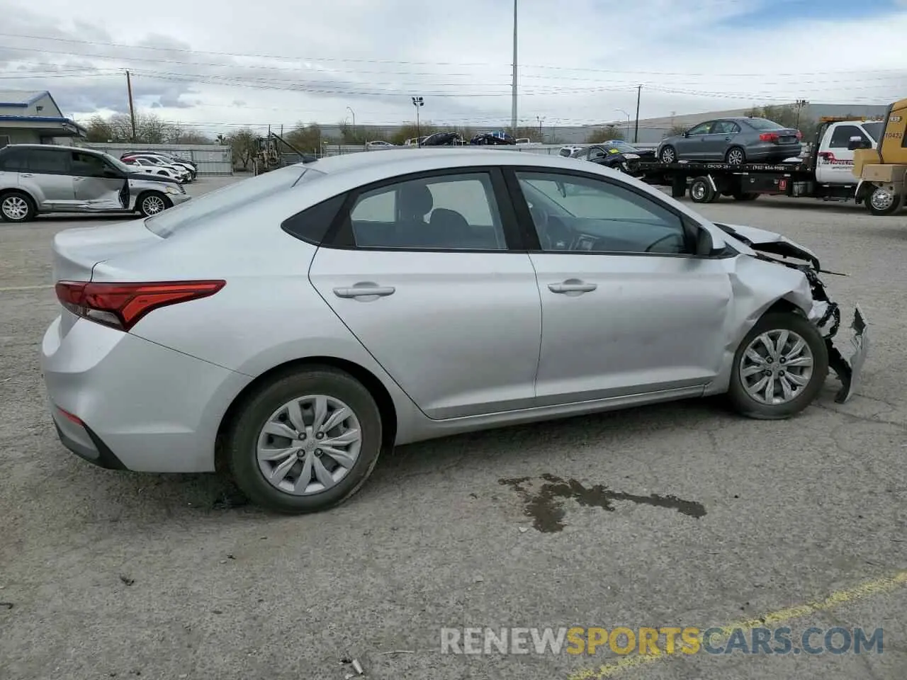 3 fotografías del automóvil dañado 3KPC24A35KE073687 HYUNDAI ACCENT 2019